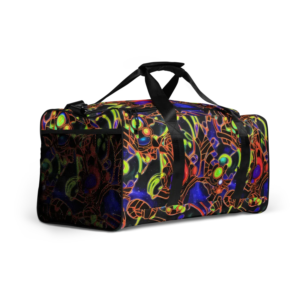 Cosmic Circuitry on Duffle Bag — Right Front