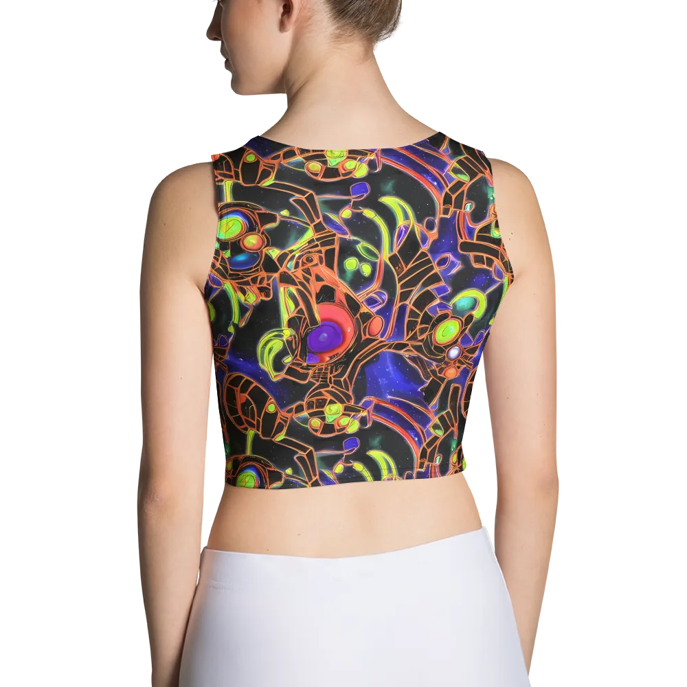 Cosmic Circuitry on Crop Top — Back