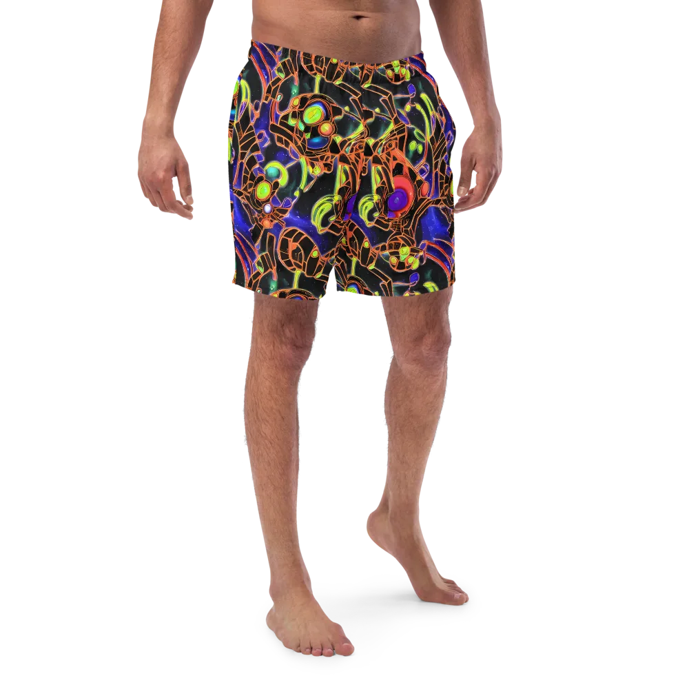 Cosmic Circuitry on Swim Trunks — Front