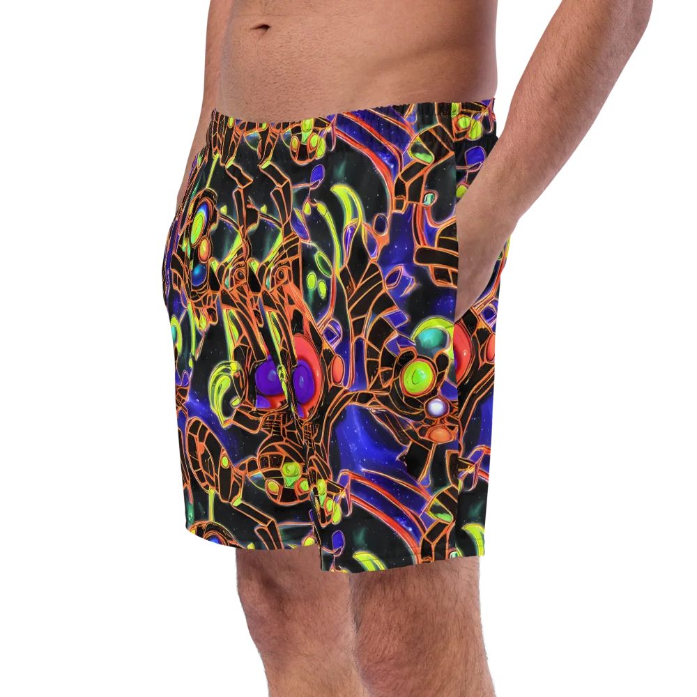 Cosmic Circuitry on Swim Trunks — Left Front