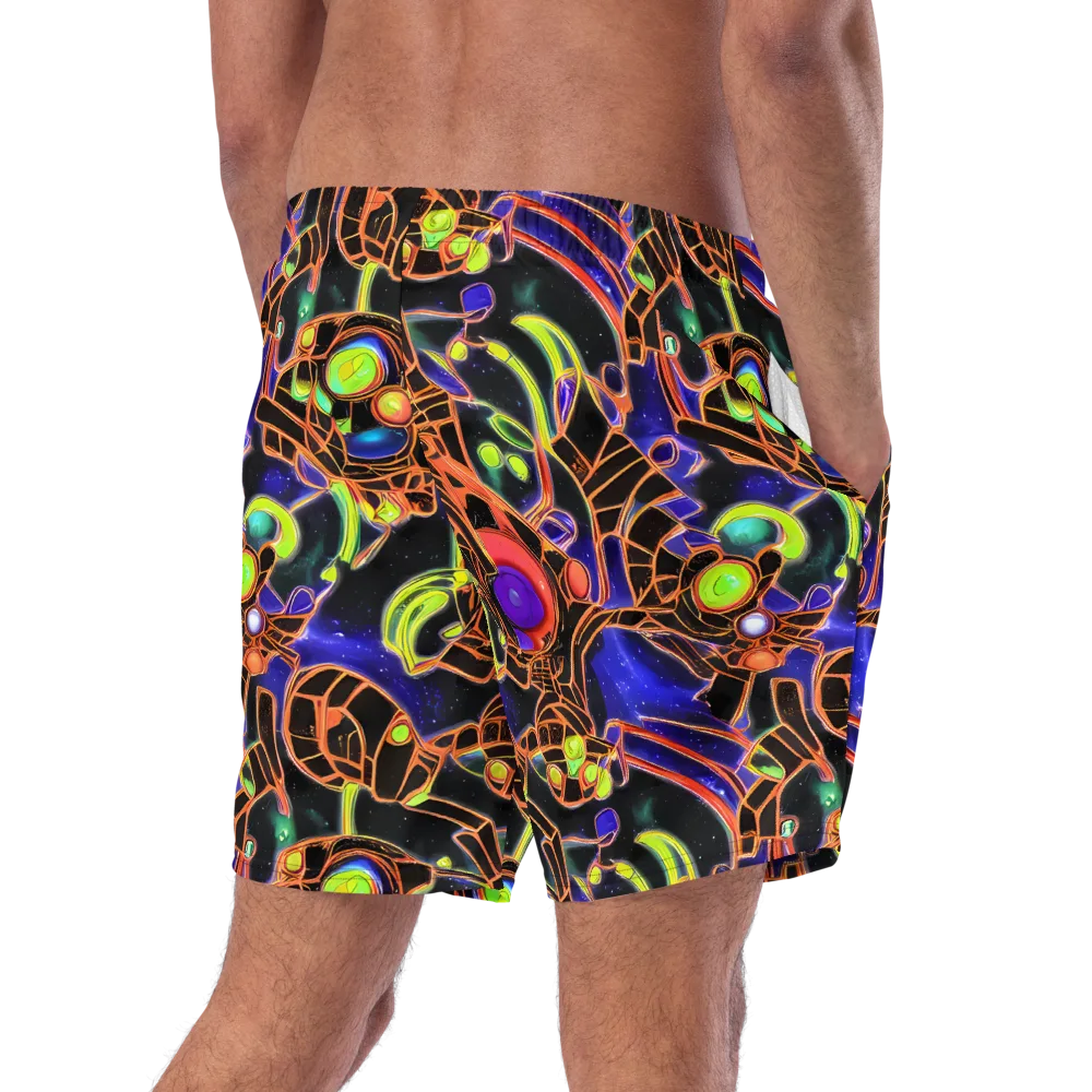 Cosmic Circuitry on Swim Trunks — Right Back