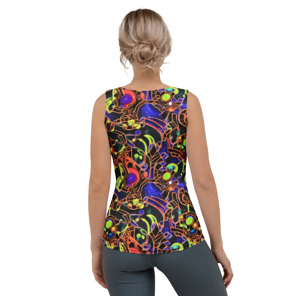 Cosmic Circuitry on Women's Tank Top — Back