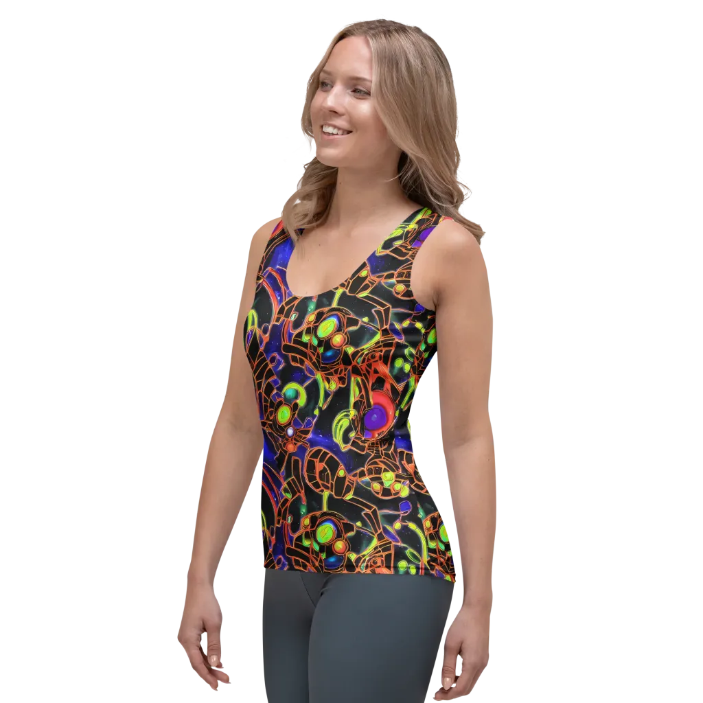 Cosmic Circuitry on Women's Tank Top — Left Front