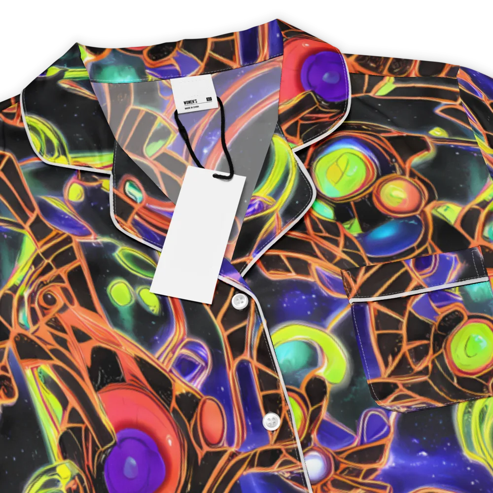 Cosmic Circuitry on Women's Short Sleeve Pajama Top — Product details