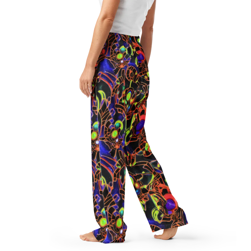 Cosmic Circuitry on Women's Pajama Pants — Left