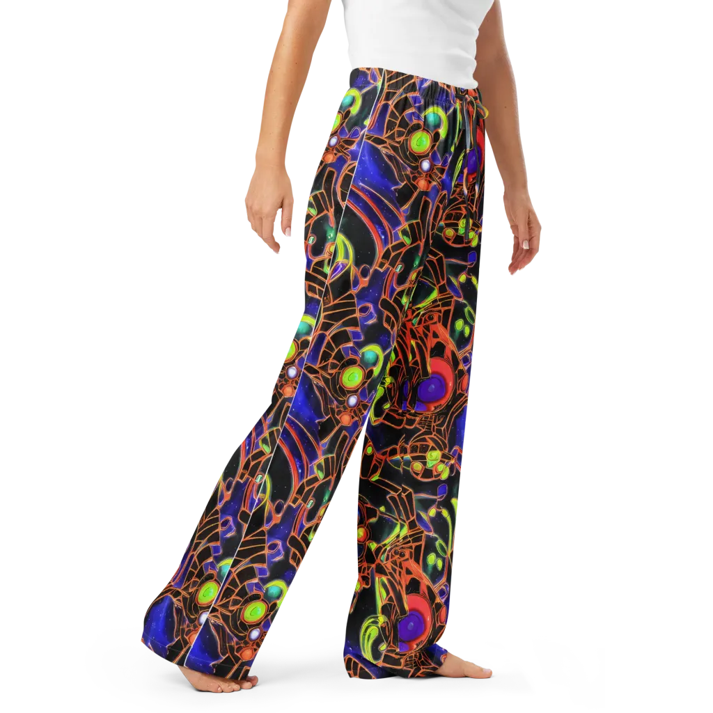 Cosmic Circuitry on Women's Pajama Pants — Right Front