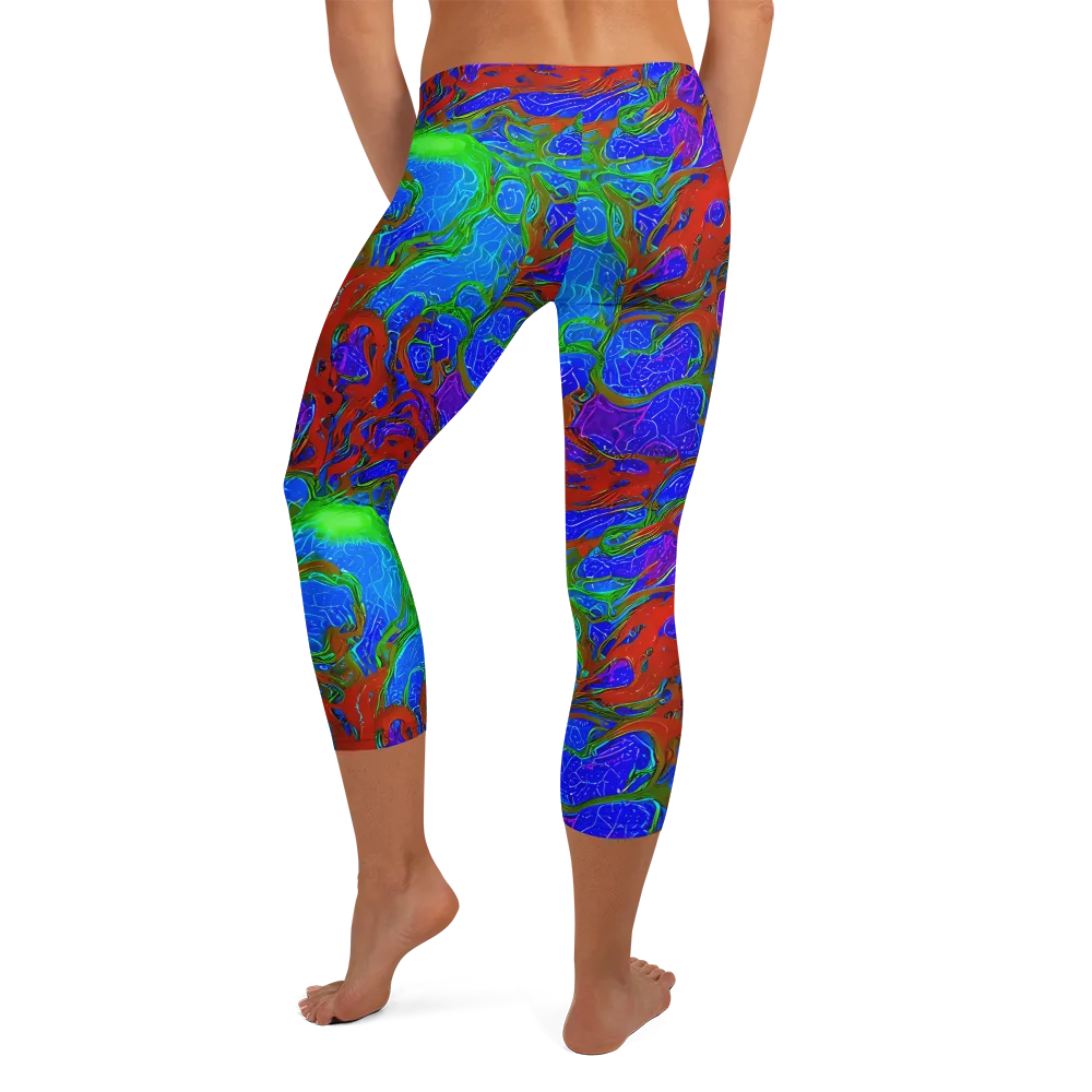 Cosmic Magma on Capri Leggings — Back