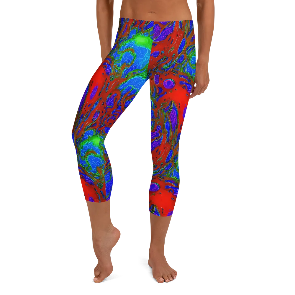 Cosmic Magma on Capri Leggings — Front