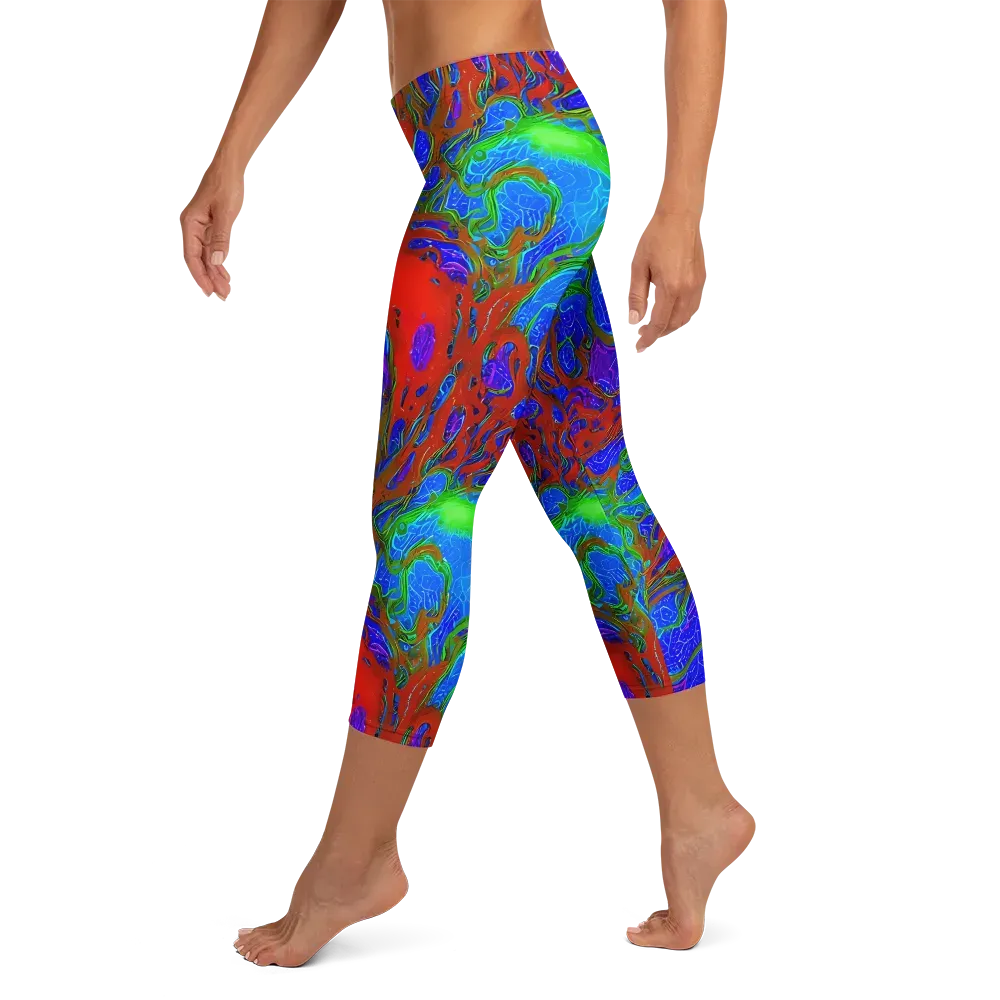Cosmic Magma on Capri Leggings — Left