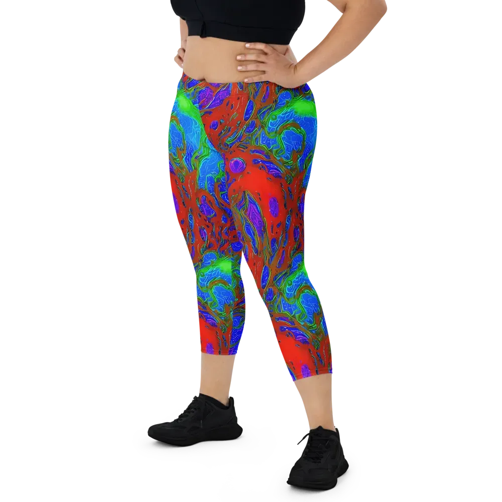 Cosmic Magma on Capri Leggings — Front