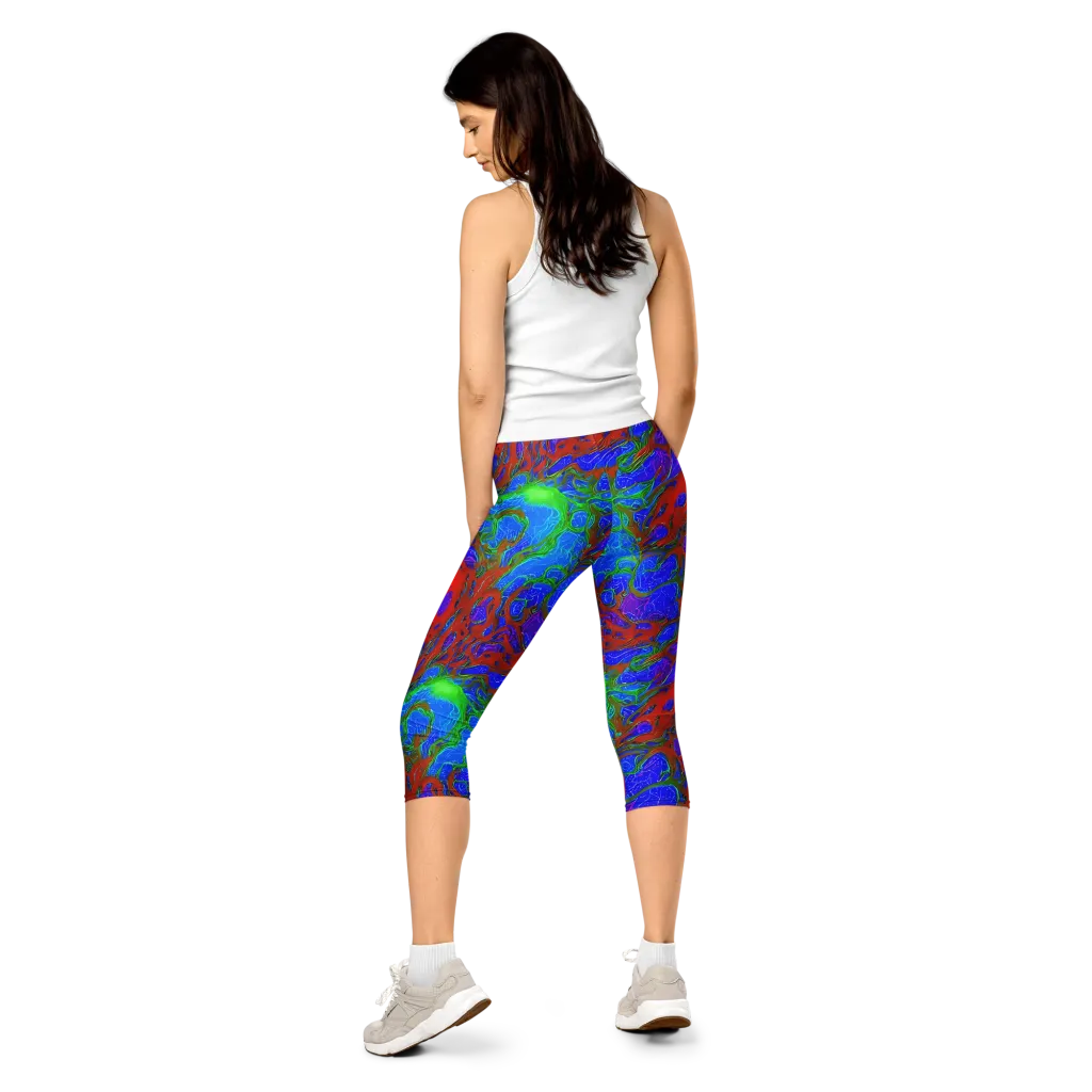 Cosmic Magma on Capri Leggings — Back