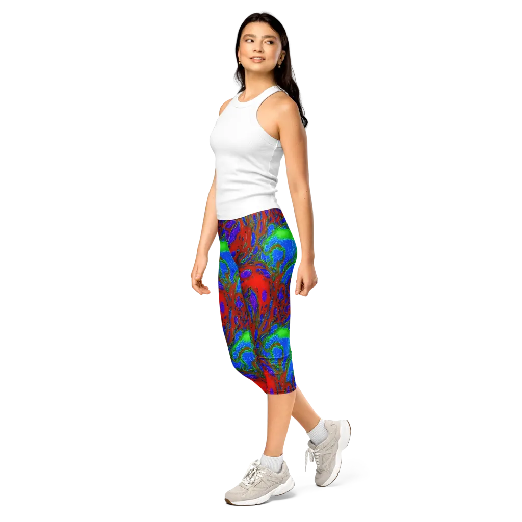 Cosmic Magma on Capri Leggings — Left Front