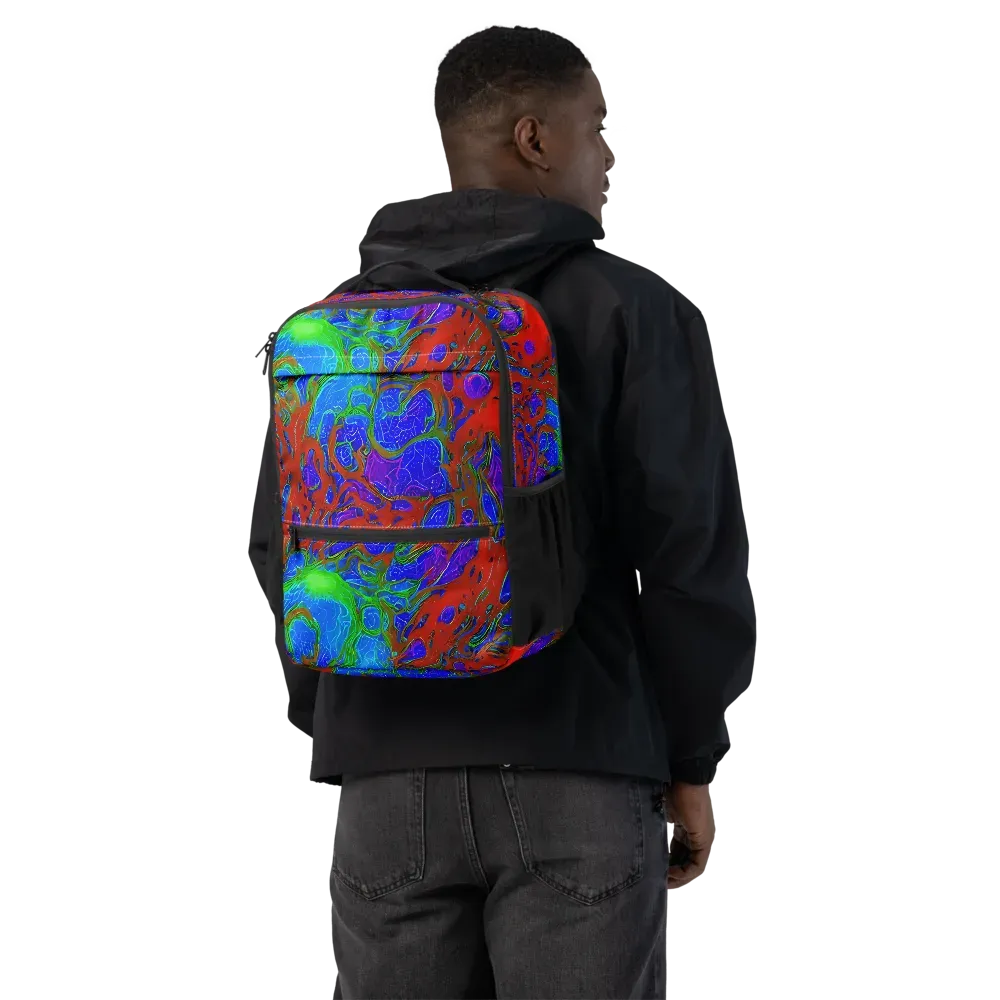 Cosmic Magma on Utility Backpack — Back