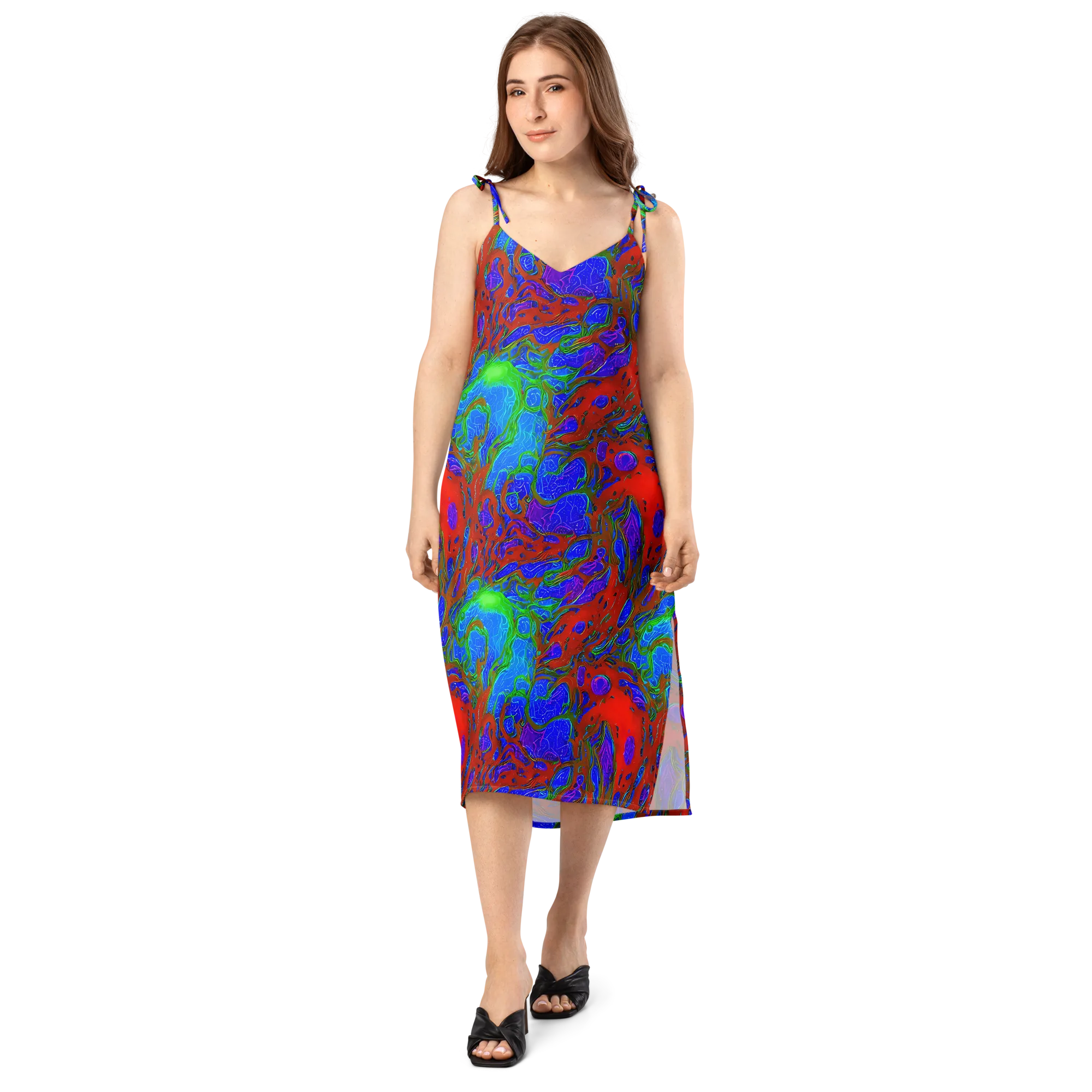 Cosmic Magma on Slip Dress — Front