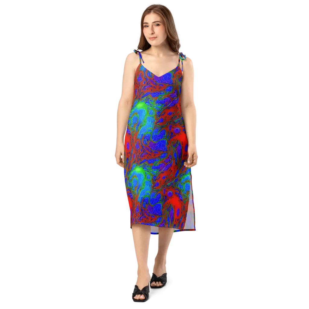 Cosmic Magma on Slip Dress — Front