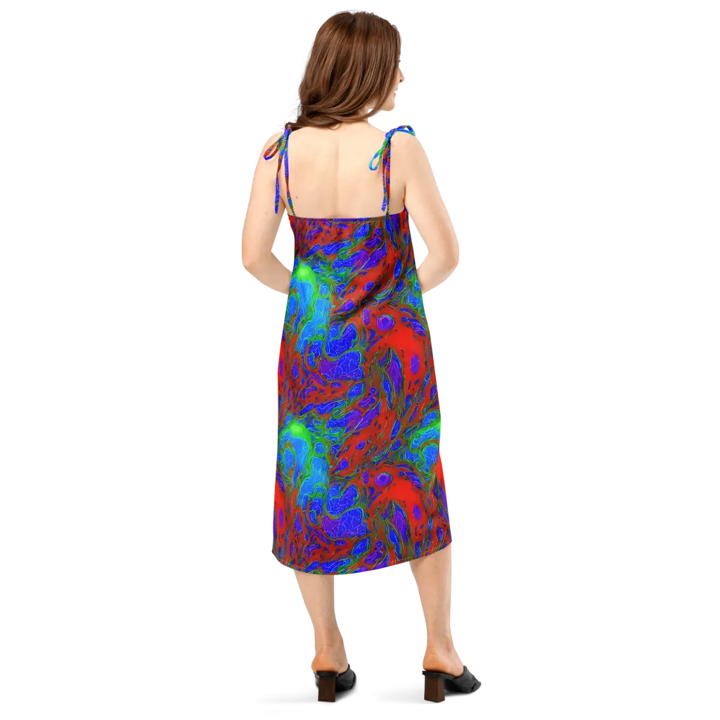 Cosmic Magma on Slip Dress — Back