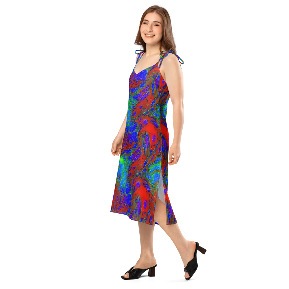Cosmic Magma on Slip Dress — Left Front