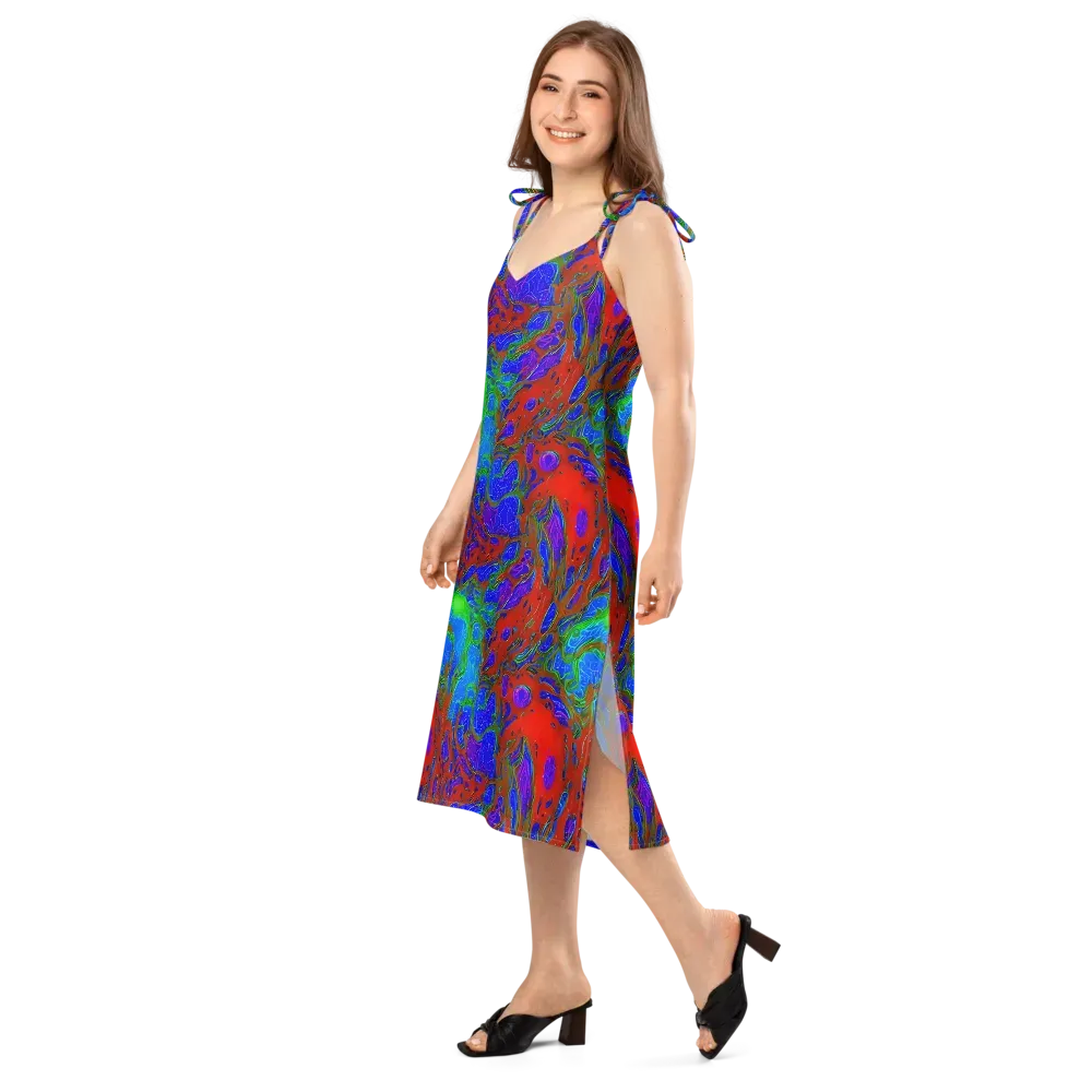 Cosmic Magma on Slip Dress — Left Front