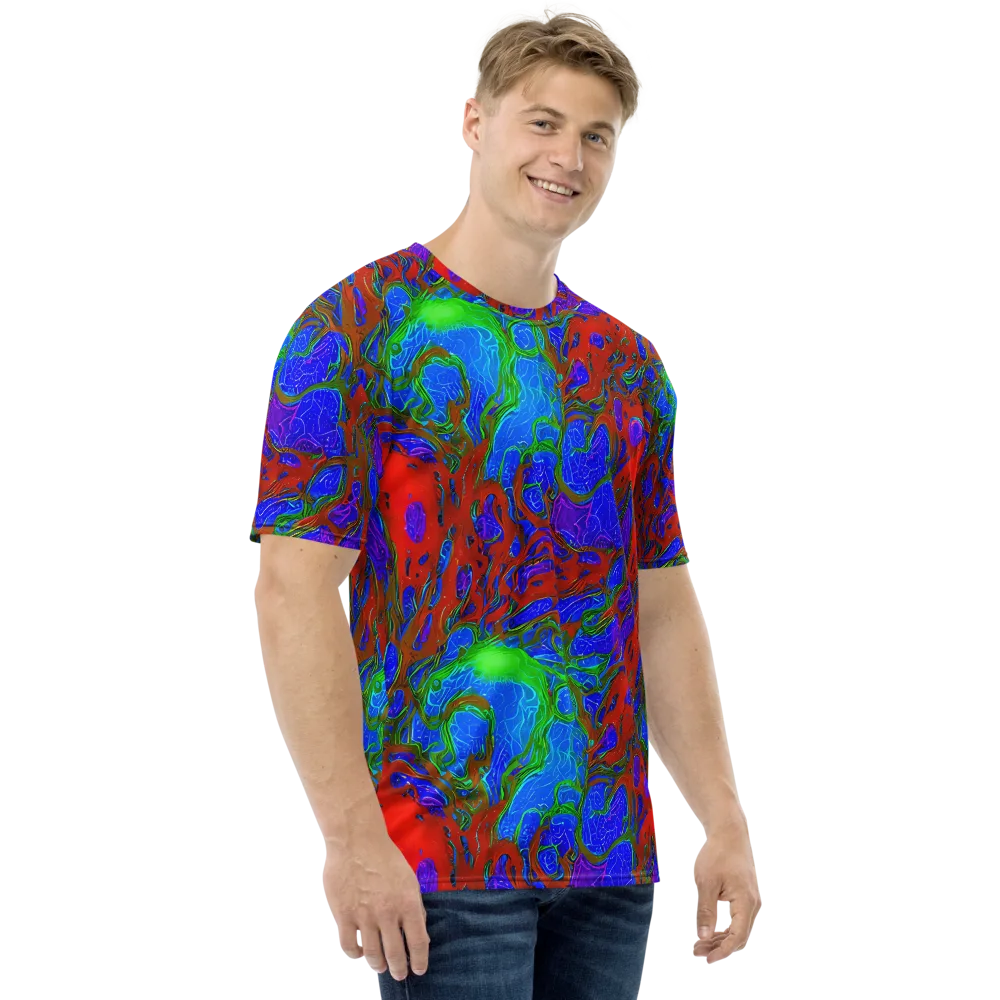 Cosmic Magma on Men's Crew Neck T-Shirt — Right