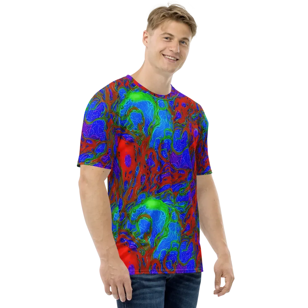 Cosmic Magma on Men's Crew Neck T-Shirt — Right