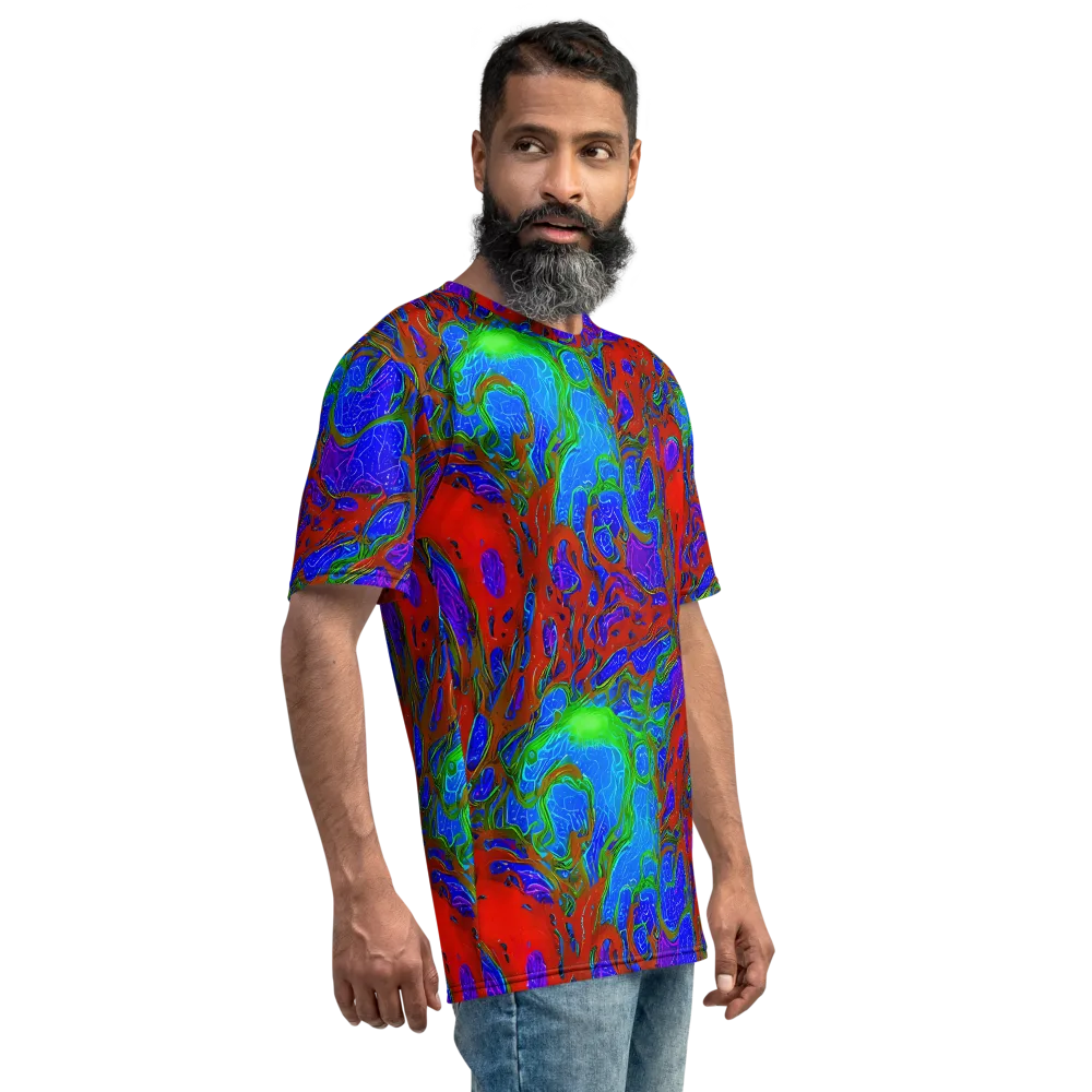 Cosmic Magma on Men's Crew Neck T-Shirt — Right