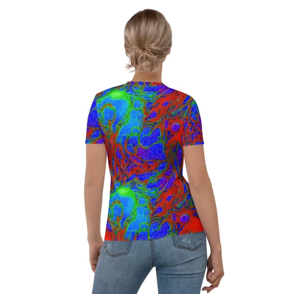 Cosmic Magma on Women's Crew Neck T-Shirt — Back