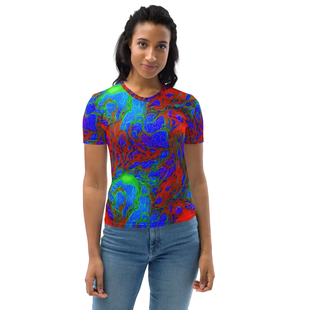 Cosmic Magma on Women's Crew Neck T-Shirt — Front