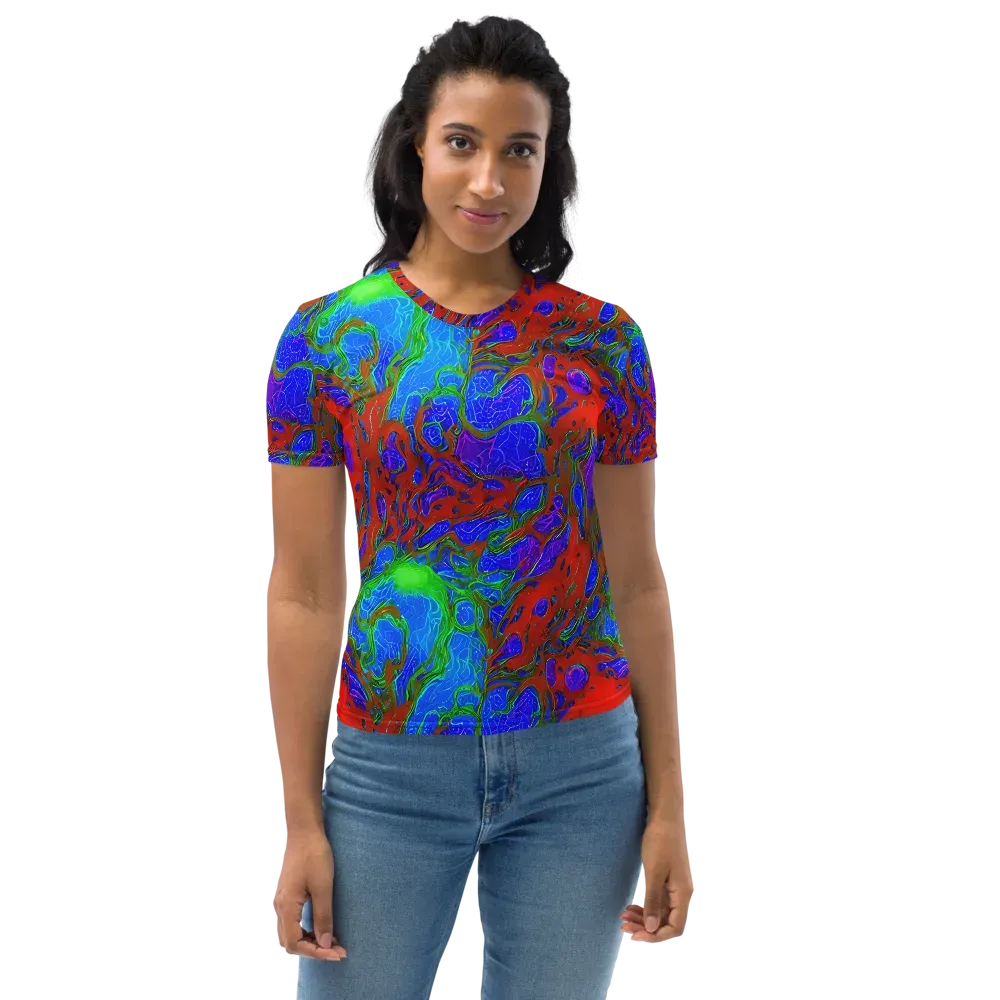 Cosmic Magma on Women's Crew Neck T-Shirt — Front