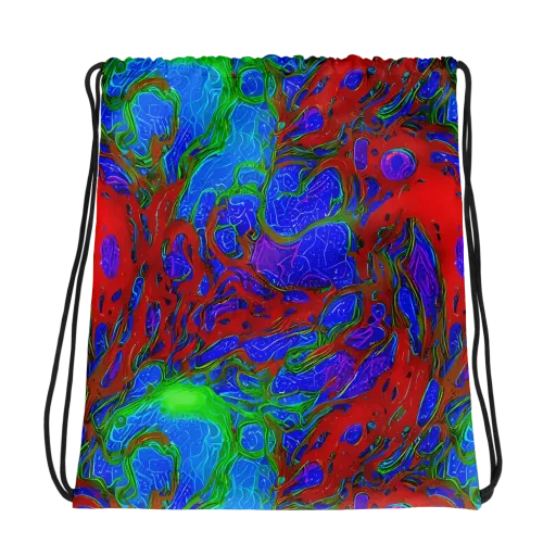 Cosmic Magma on a Drawstring Bag