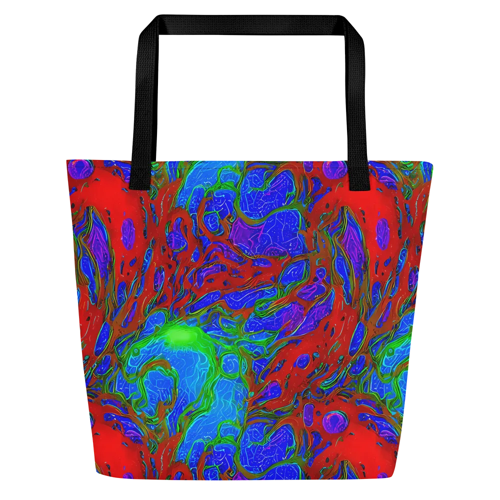Cosmic Magma on Large Tote Bag W/ Pocket — Front