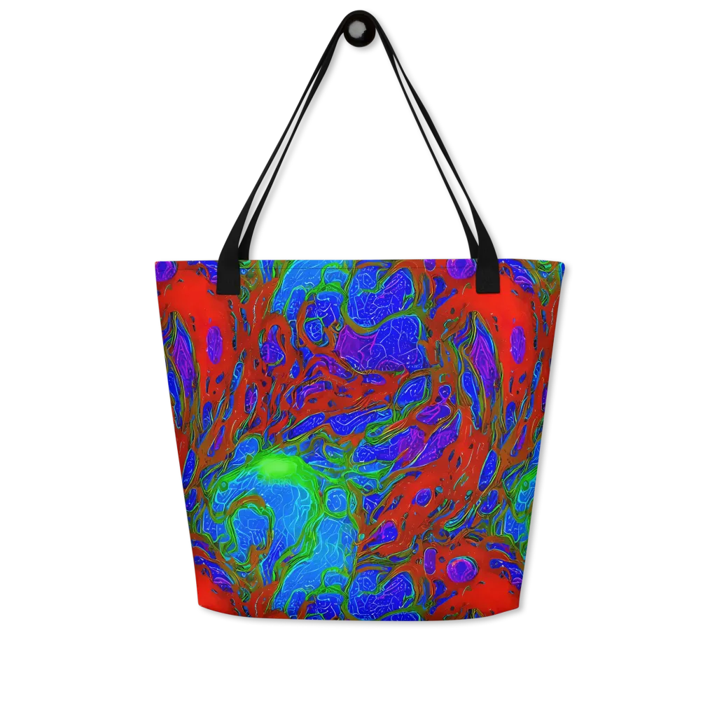 Cosmic Magma on Large Tote Bag W/ Pocket — Front