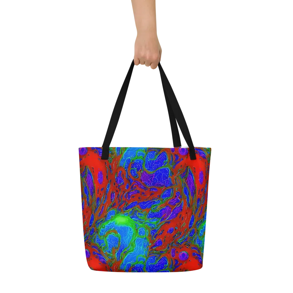 Cosmic Magma on Large Tote Bag W/ Pocket — Front
