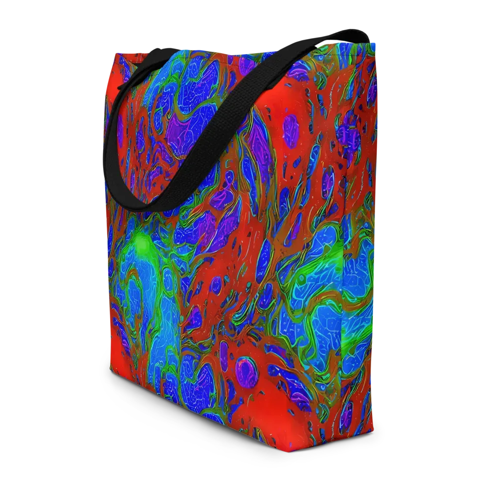 Cosmic Magma on Large Tote Bag W/ Pocket — Front