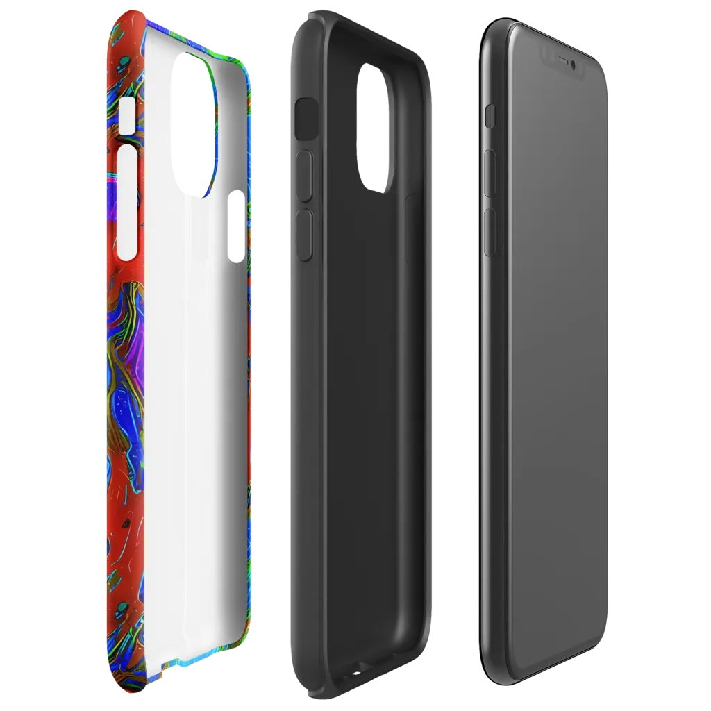 Cosmic Magma on Tough Case for iPhone® — Right