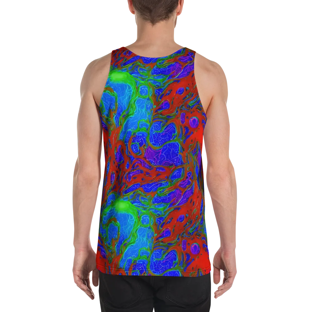 Cosmic Magma on Men's Tank Top — Back