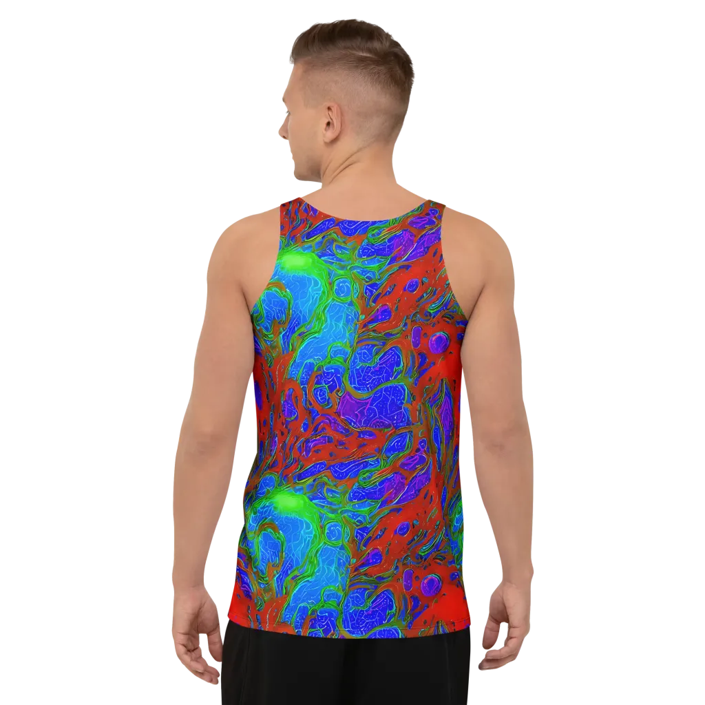 Cosmic Magma on Men's Tank Top — Back