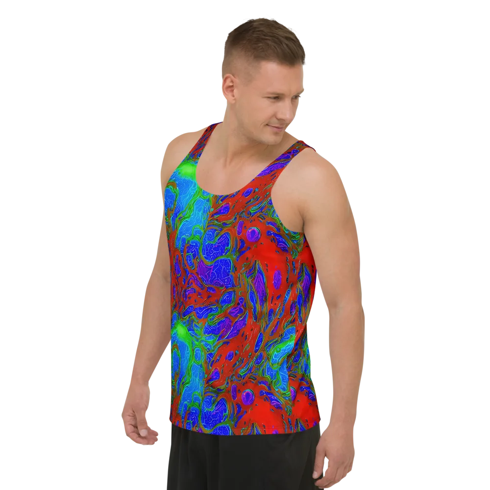 Cosmic Magma on Men's Tank Top — Left Front