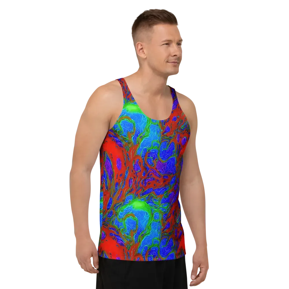Cosmic Magma on Men's Tank Top — Right Front