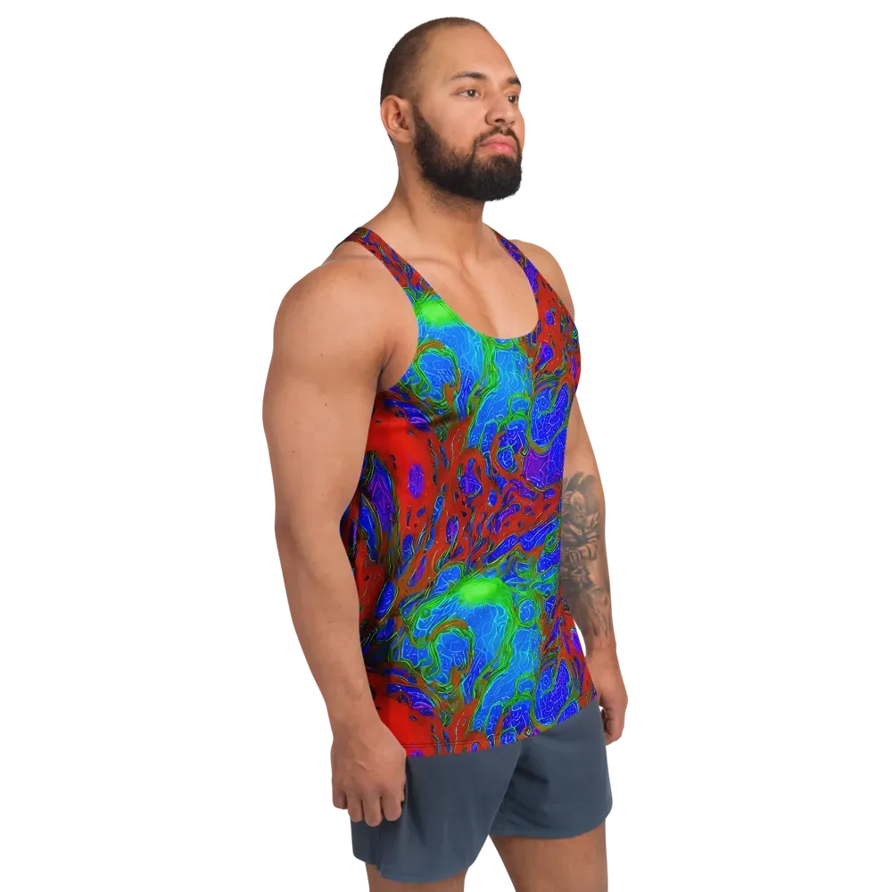 Cosmic Magma on Men's Tank Top — Right Front
