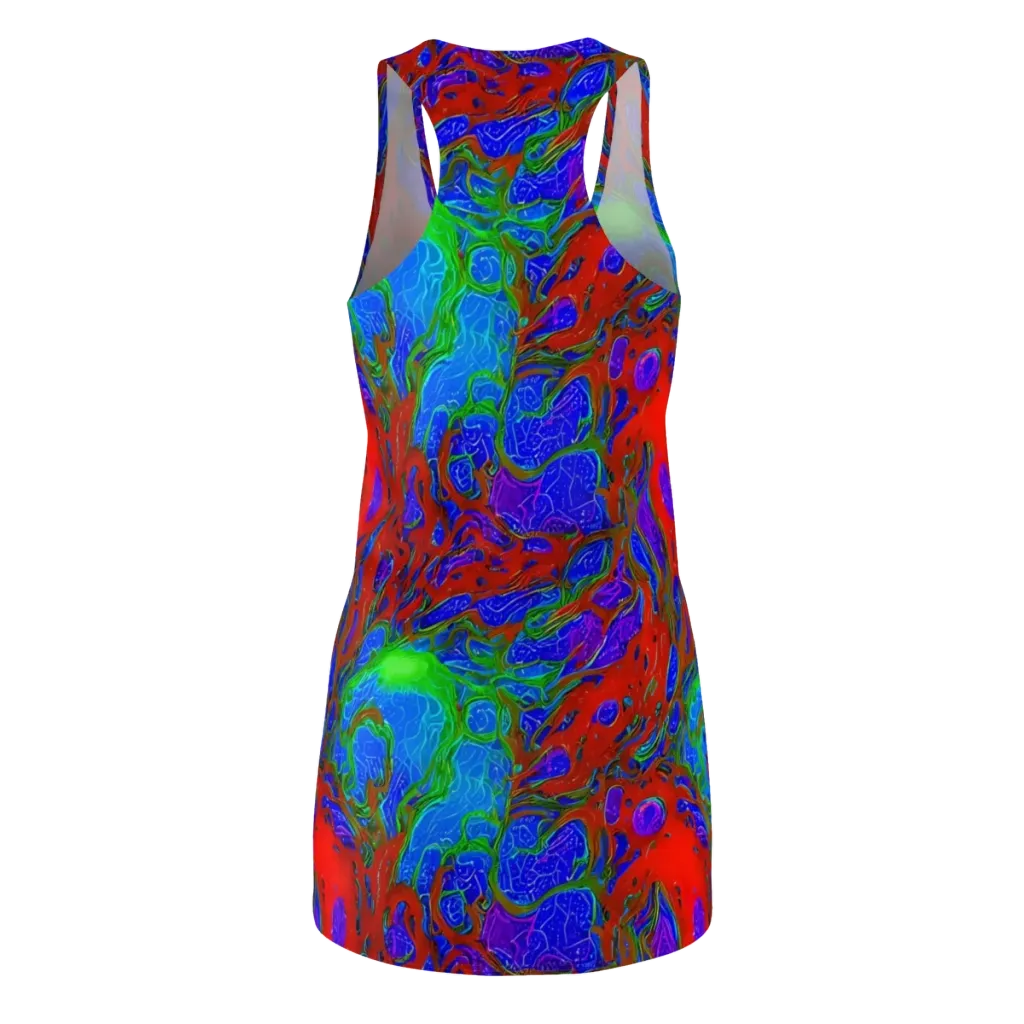Cosmic Magma on Racerback Dress — Back