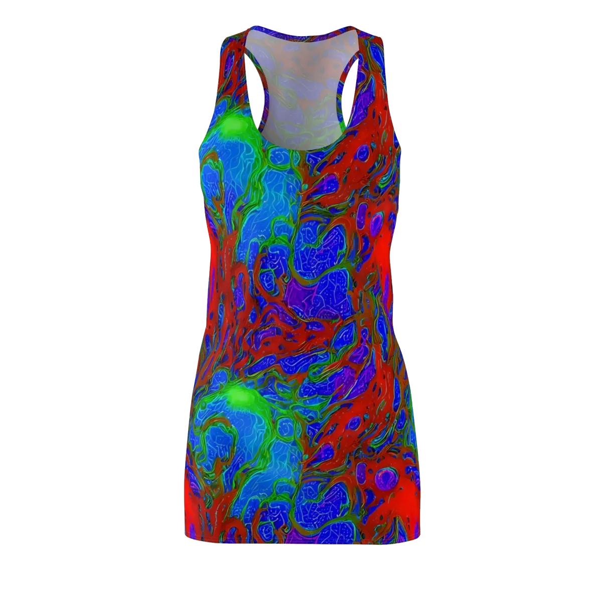 Cosmic Magma on Racerback Dress — Front