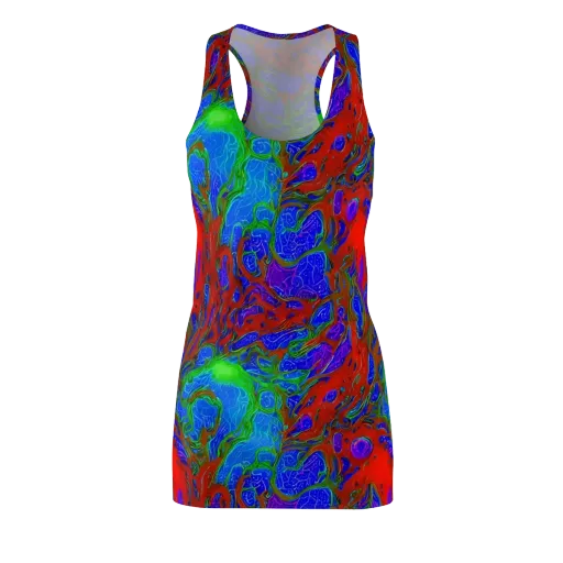Cosmic Magma on a Racerback Dress