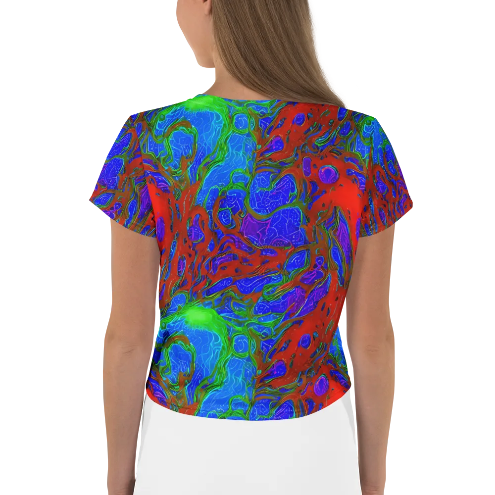 Cosmic Magma on Crop Tee — Back
