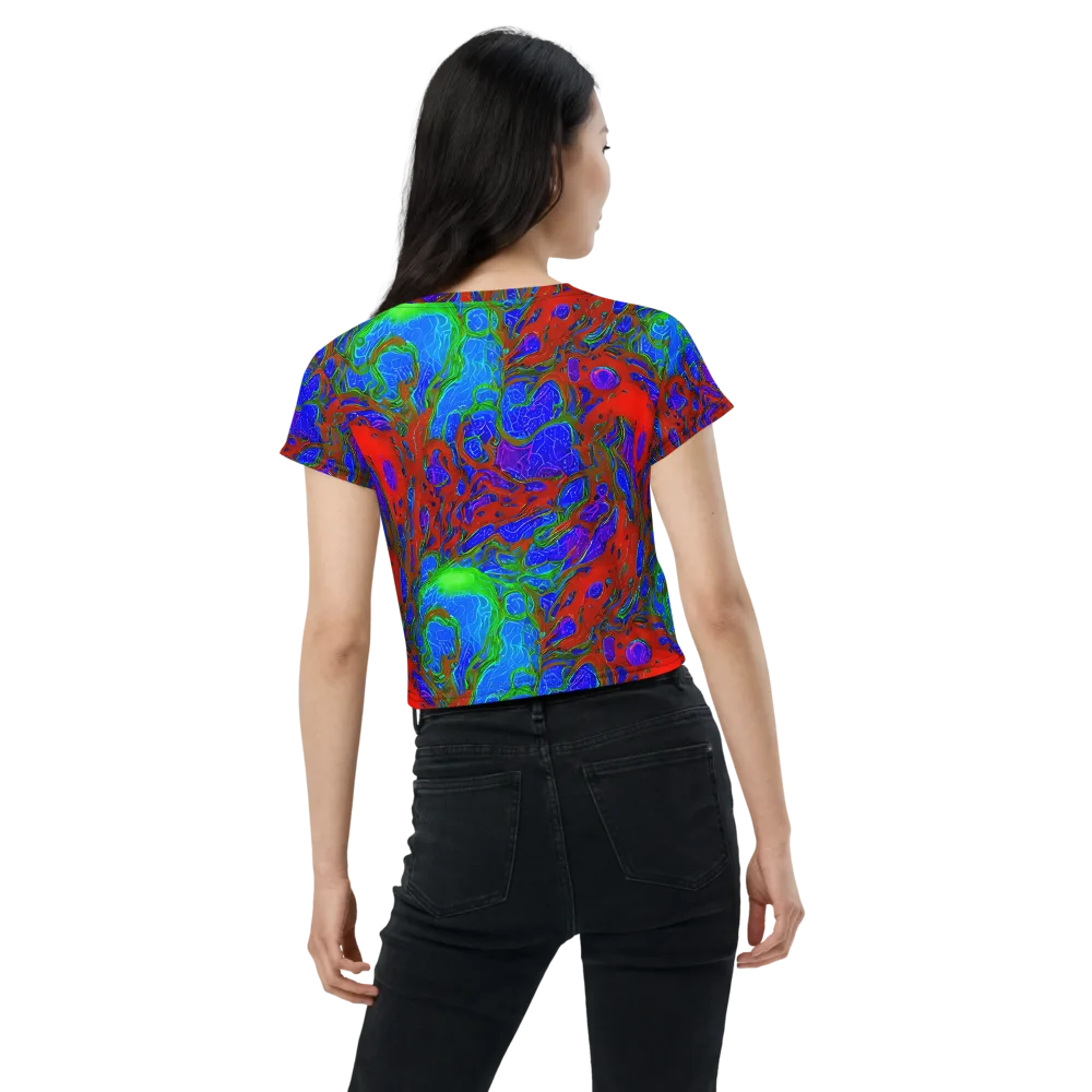 Cosmic Magma on Crop Tee — Back