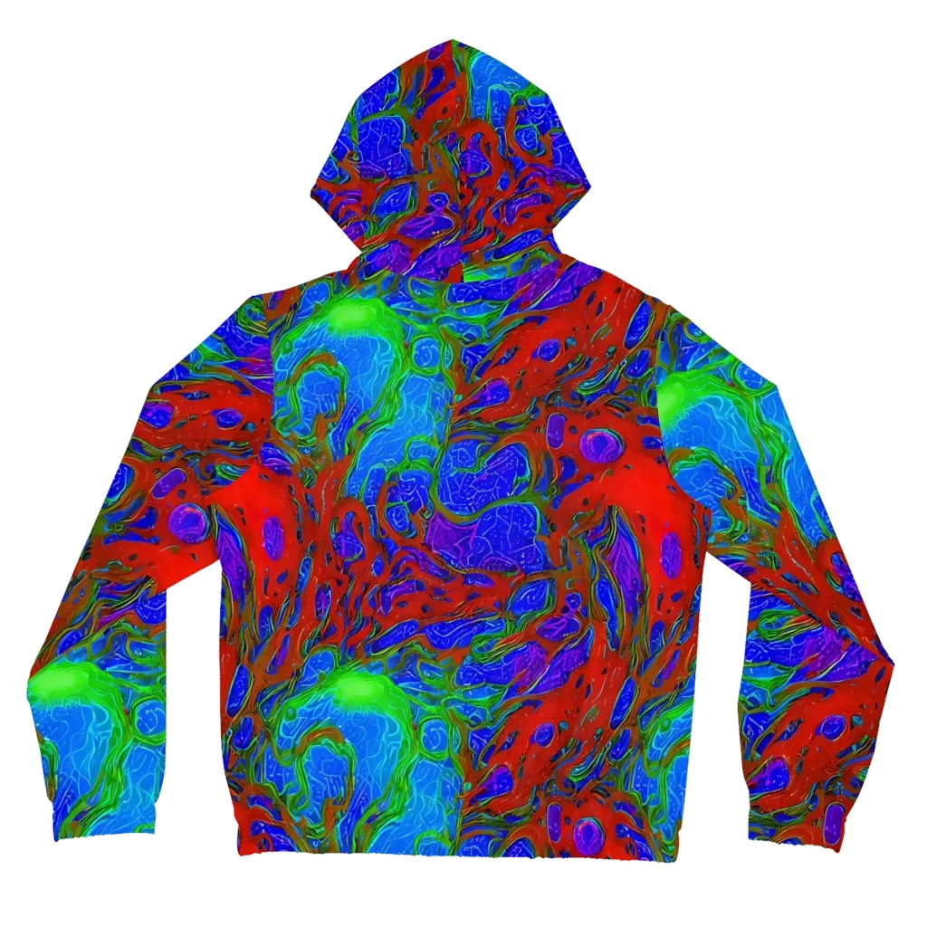 Cosmic Magma on Women's Full-Zip Hoodie — Back