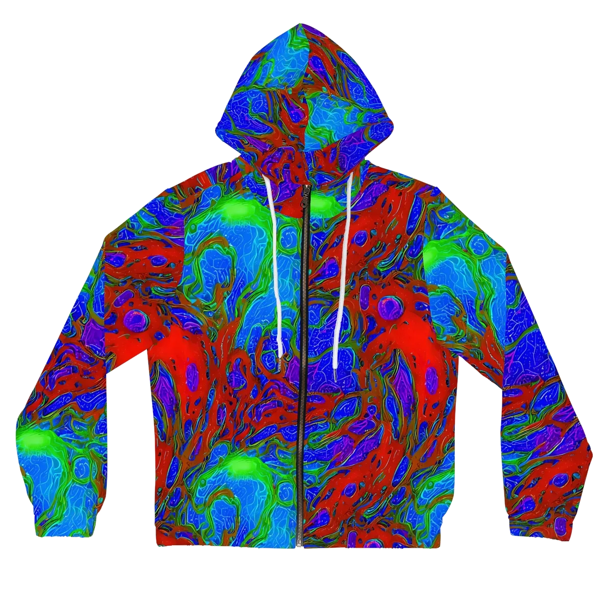 Cosmic Magma on Women's Full-Zip Hoodie — Front