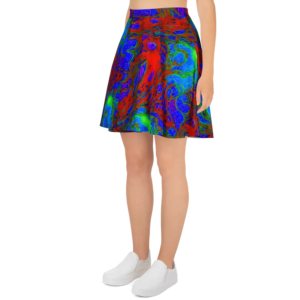 Cosmic Magma on Skater Skirt — Left