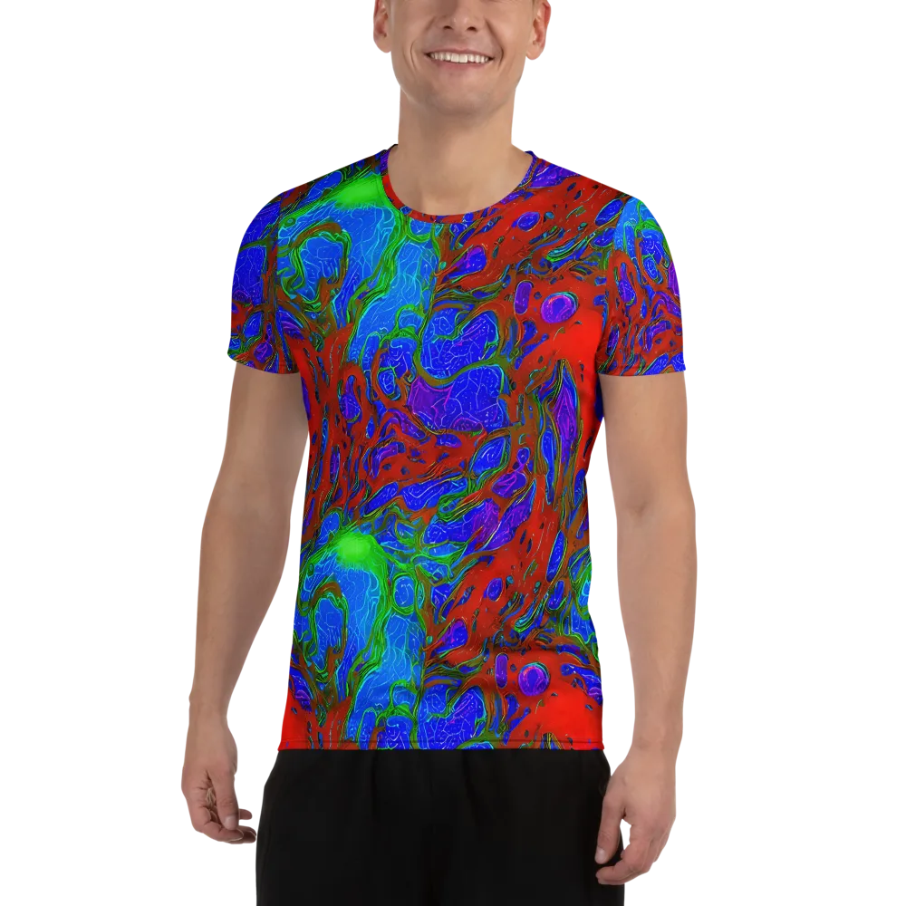 Cosmic Magma on Men's Athletic T-Shirt — Front