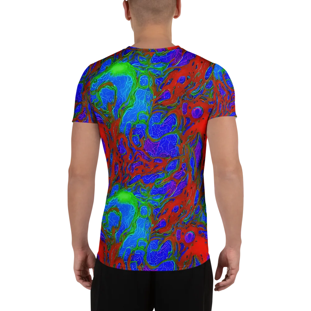 Cosmic Magma on Men's Athletic T-Shirt — Back