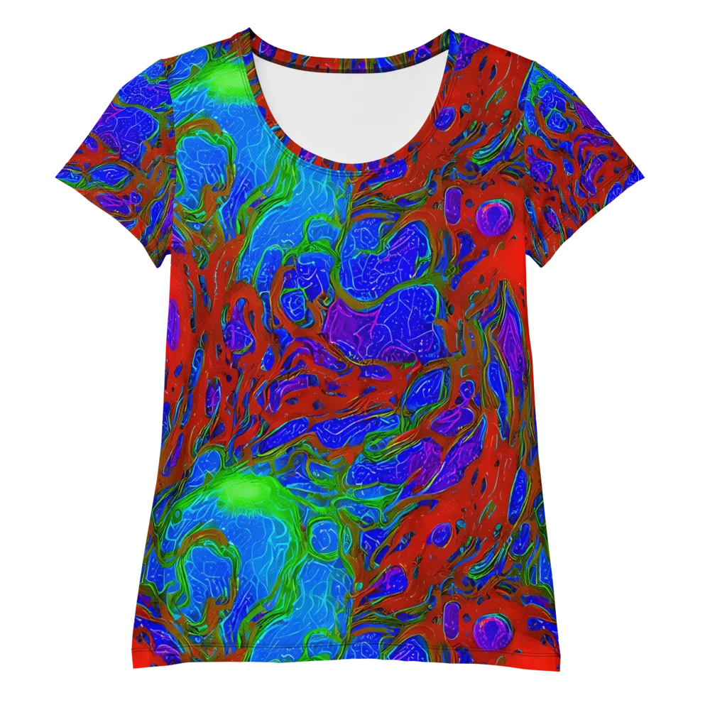 Cosmic Magma on Women's Athletic T-Shirt — Front